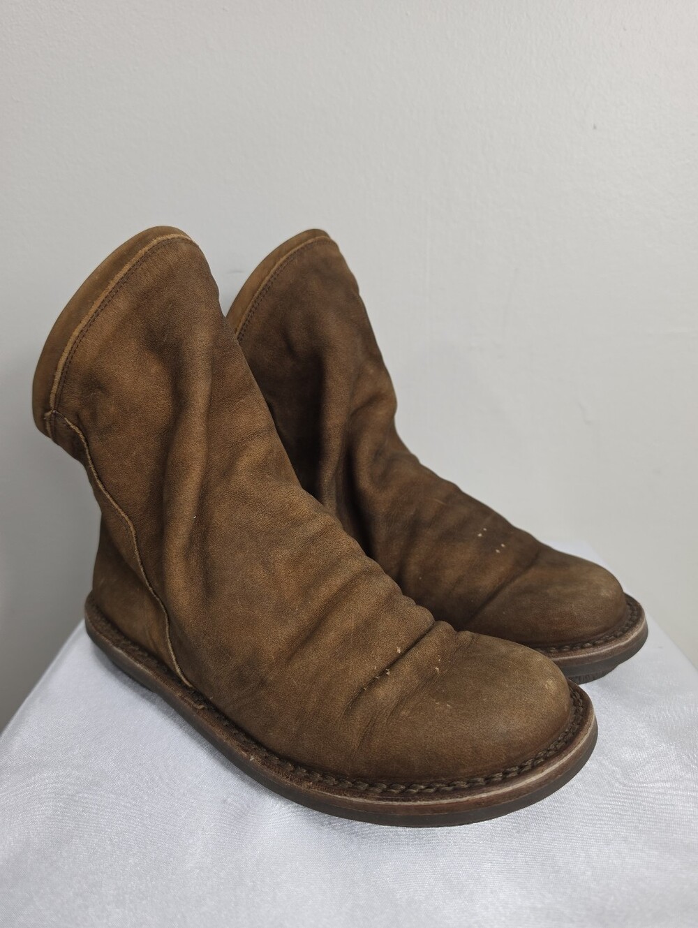 Trippen Brown Leather pull on Ankel boots